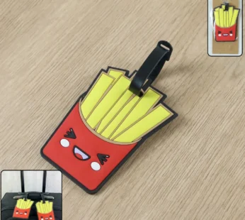 Cute French Fries Travel Luggage Bag Tag for Easy ID