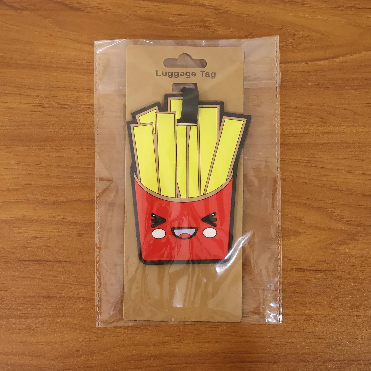 Cute French Fries Travel Luggage Bag Tag for Easy ID - Detailed Feature View 7