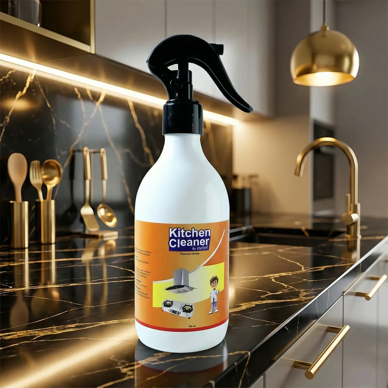 Eyelet Kitchen Cleaner 300ml – Grease & Oil Stain Remover - Detailed Feature View 5