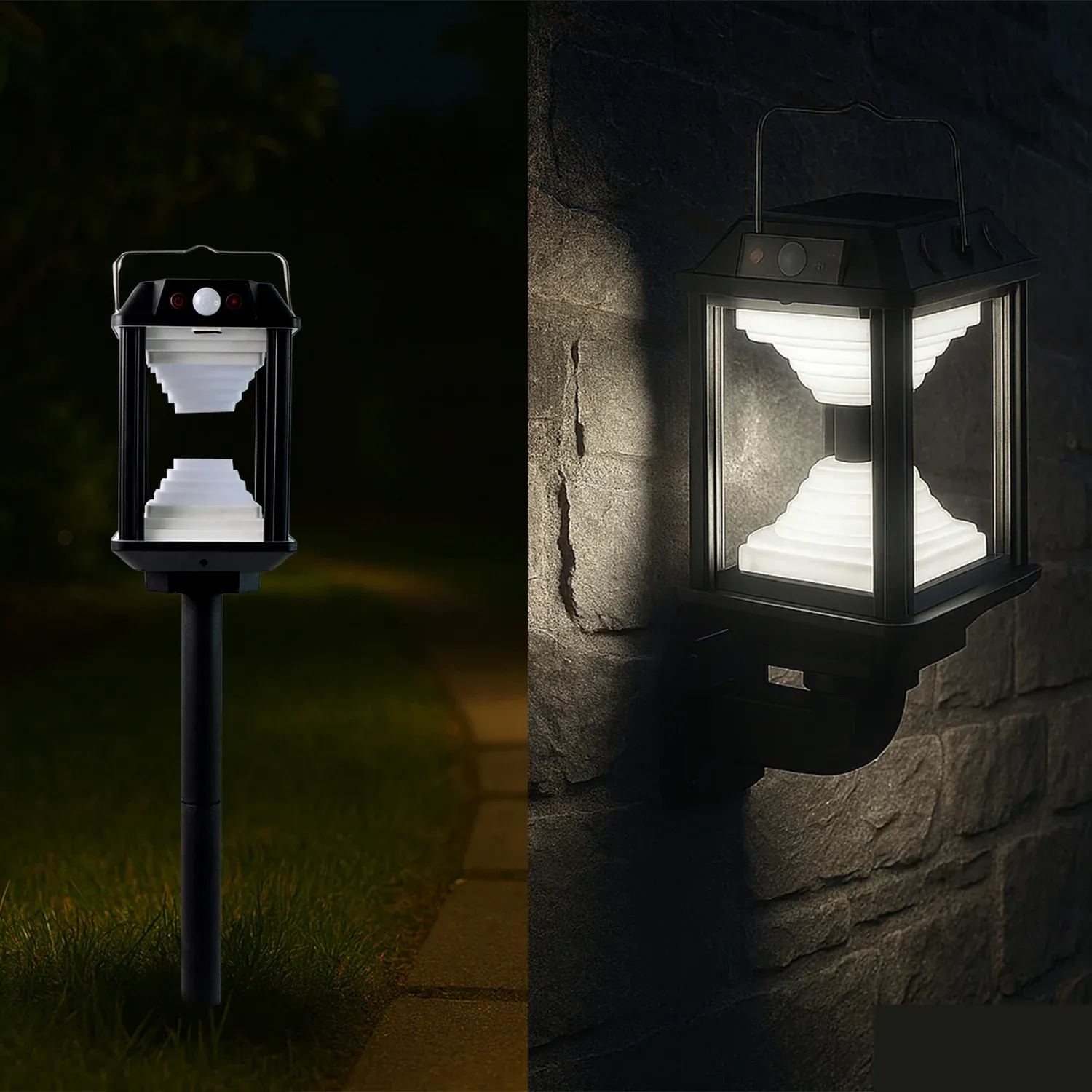 Solar Induction LED Wall Lamp – Motion Sensor Outdoor Light - Detailed Feature View 5