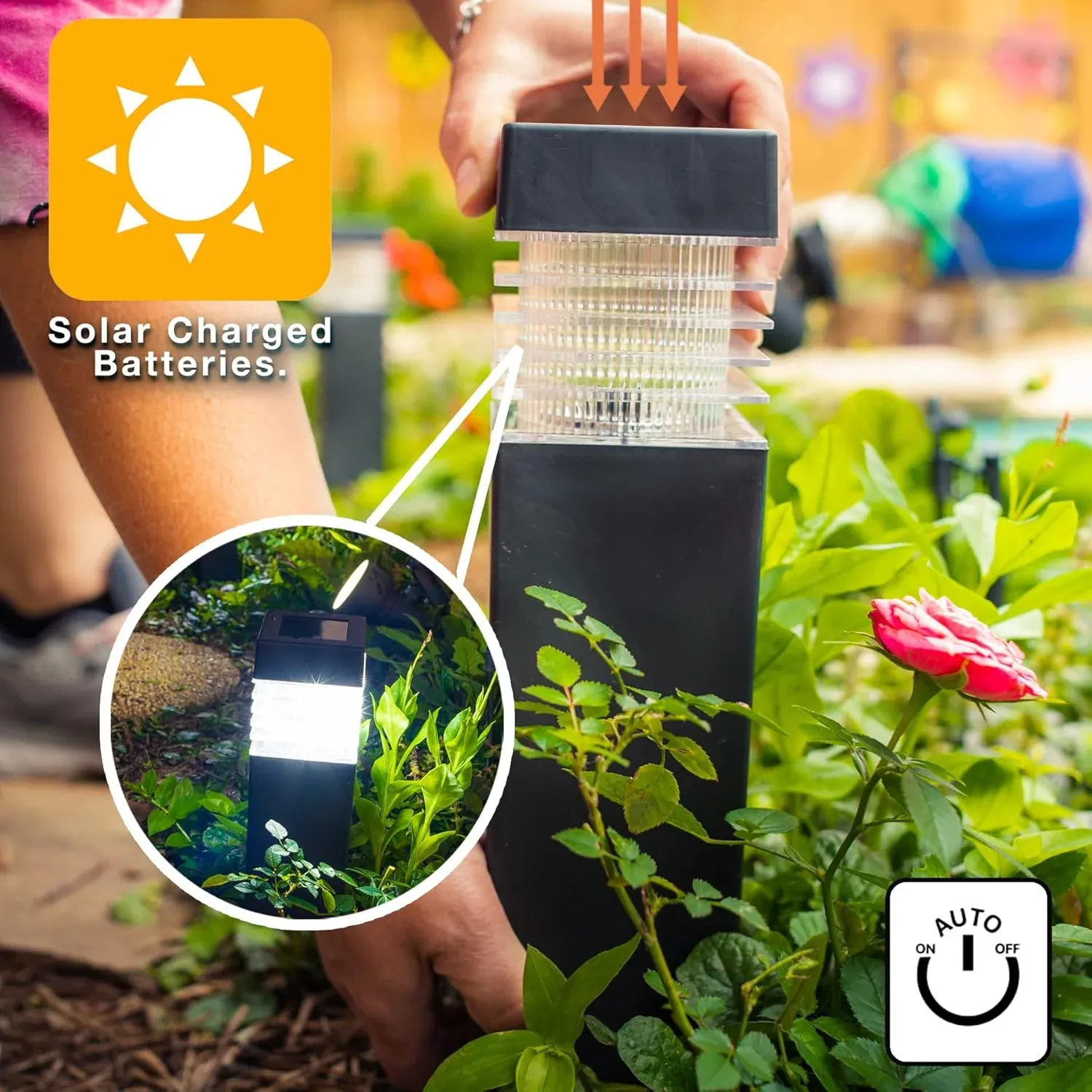 Garden Solar Light – Waterproof Outdoor LED Lamp for Pathways - Detailed Feature View 6