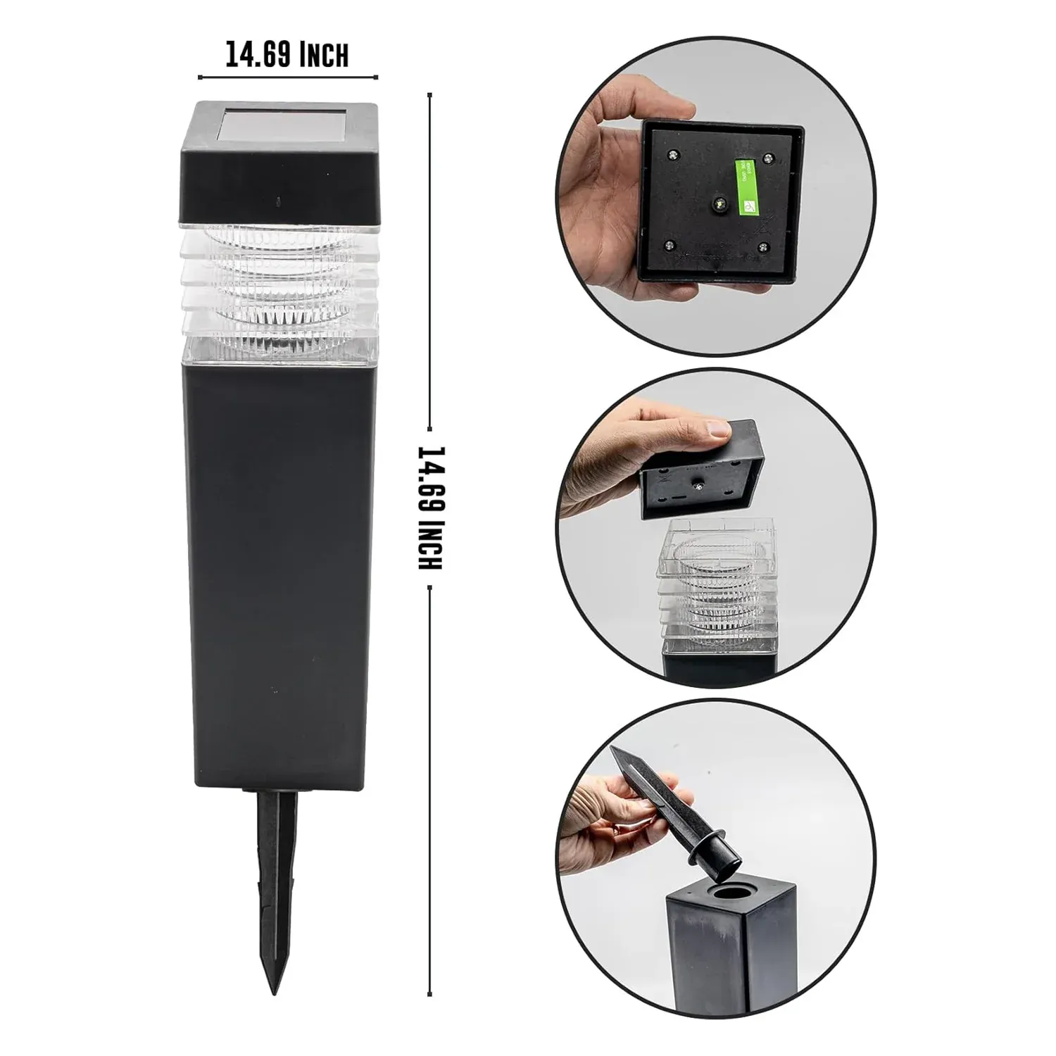 Garden Solar Light – Waterproof Outdoor LED Lamp for Pathways - Detailed Feature View 5