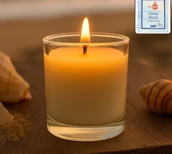 Scented Votive Candle – Ocean Breeze Fragrance, 50gm Jar