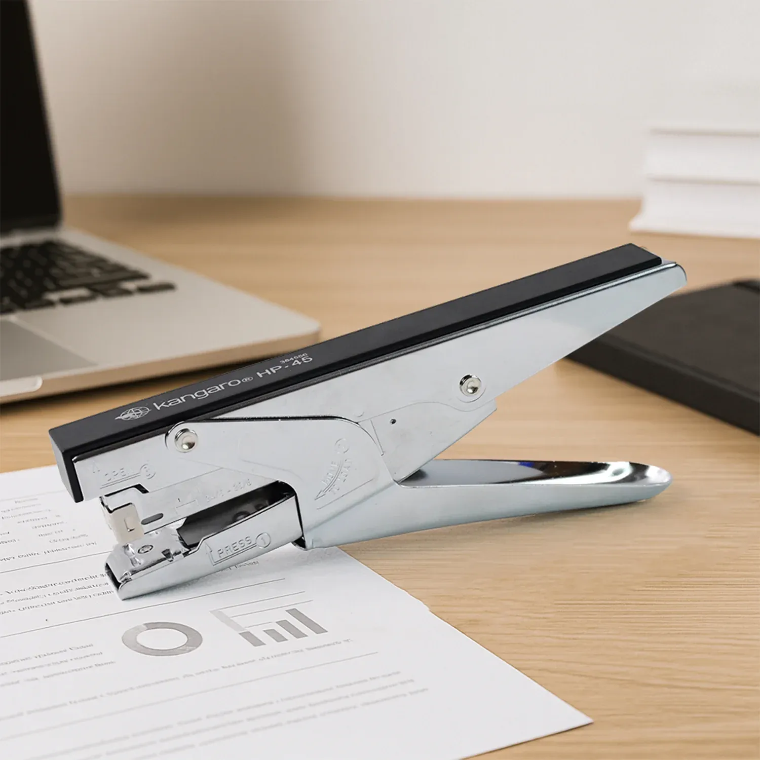 Kangaro HP-45 Heavy Duty Plier Stapler with Metal Body - Detailed Feature View 6