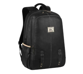 Gear Classic Anti Theft Faux Leather Black Waterproof Laptop Backpack
