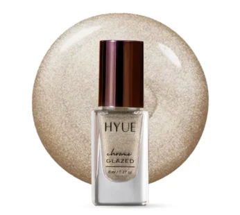 HYUE Chrome Glazed Nail Paint icy Silver Quick Dry and Chip Resistant with Jojobal Oil 8ml