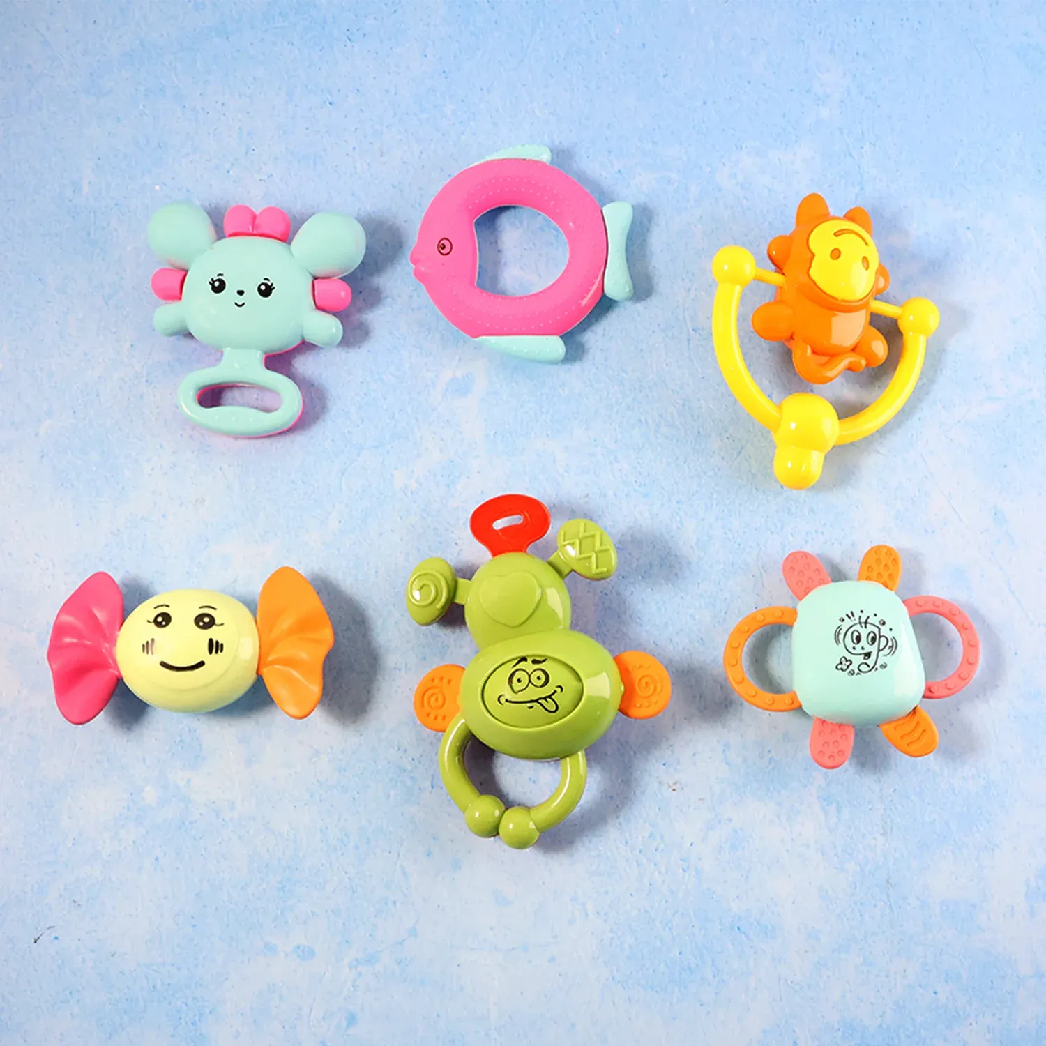 Baby Rattle Set – 6-in-1 Sensory Development Toys - Detailed Feature View 2