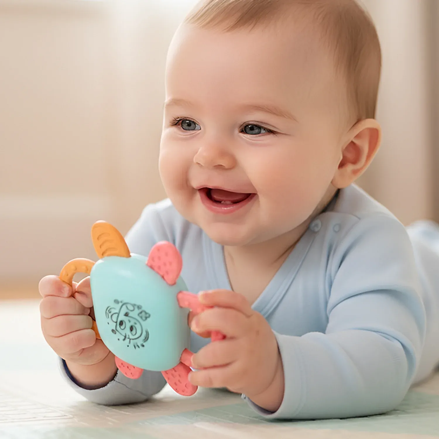Baby Rattle Set – 6-in-1 Sensory Development Toys - Detailed Feature View 3