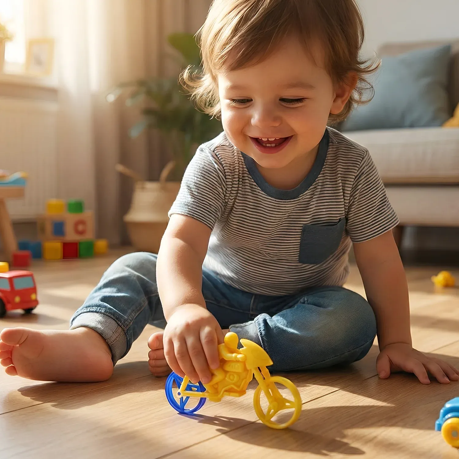 Kids Toothbrush and Bike Toy Set - Detailed Feature View 6