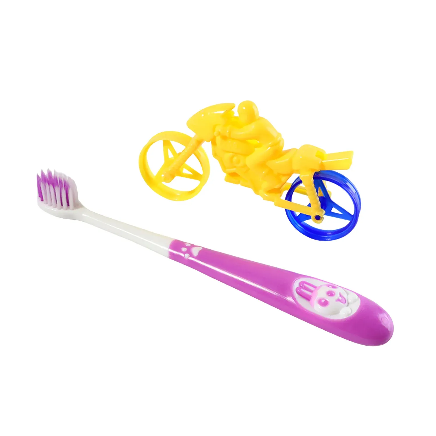 Kids Toothbrush and Bike Toy Set - Detailed Feature View 4