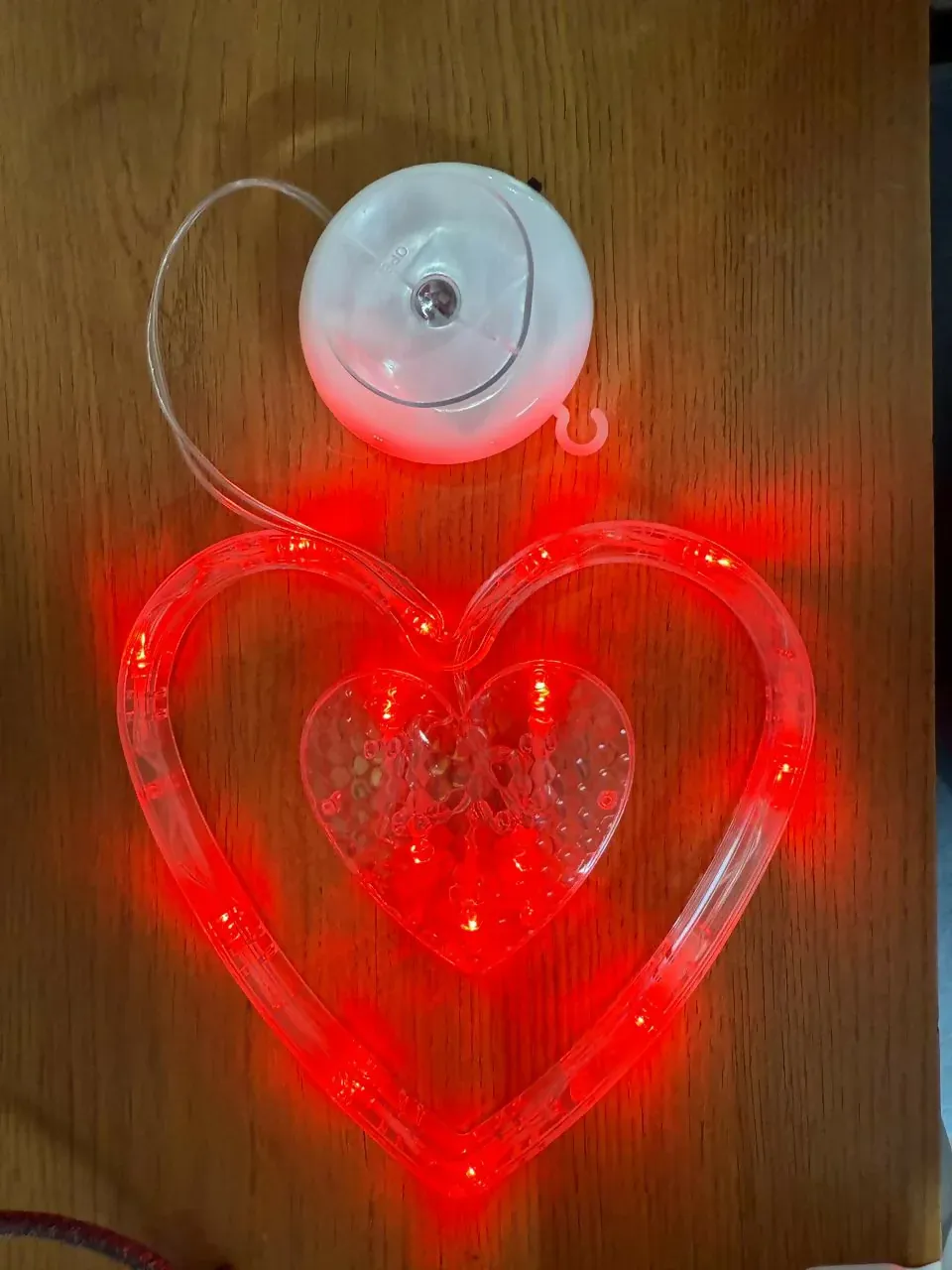 Heart Shape LED Hanging Light for Balcony & Home Decor - Detailed Feature View 4