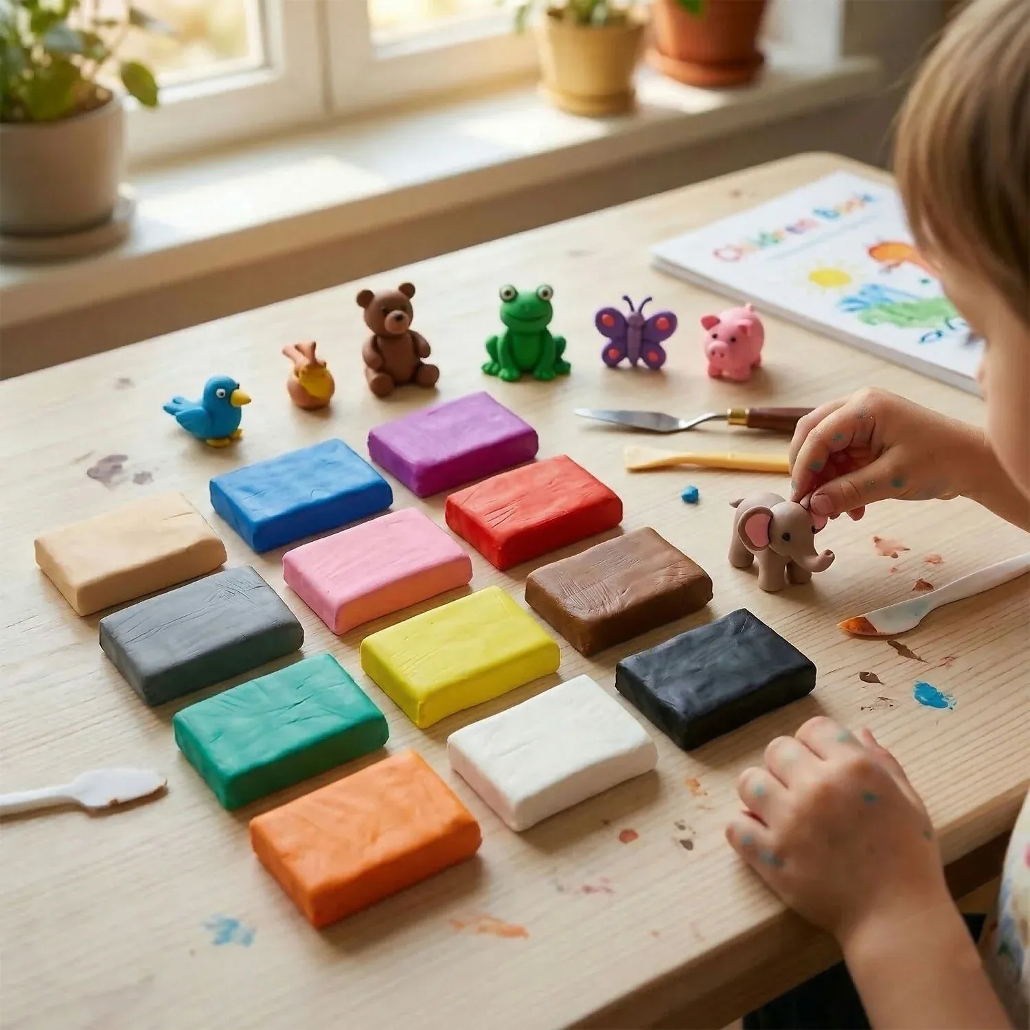 Nara Creative Modelling Clay for Kids DIY Art & Craft Soft Play Dough - Detailed Feature View 2
