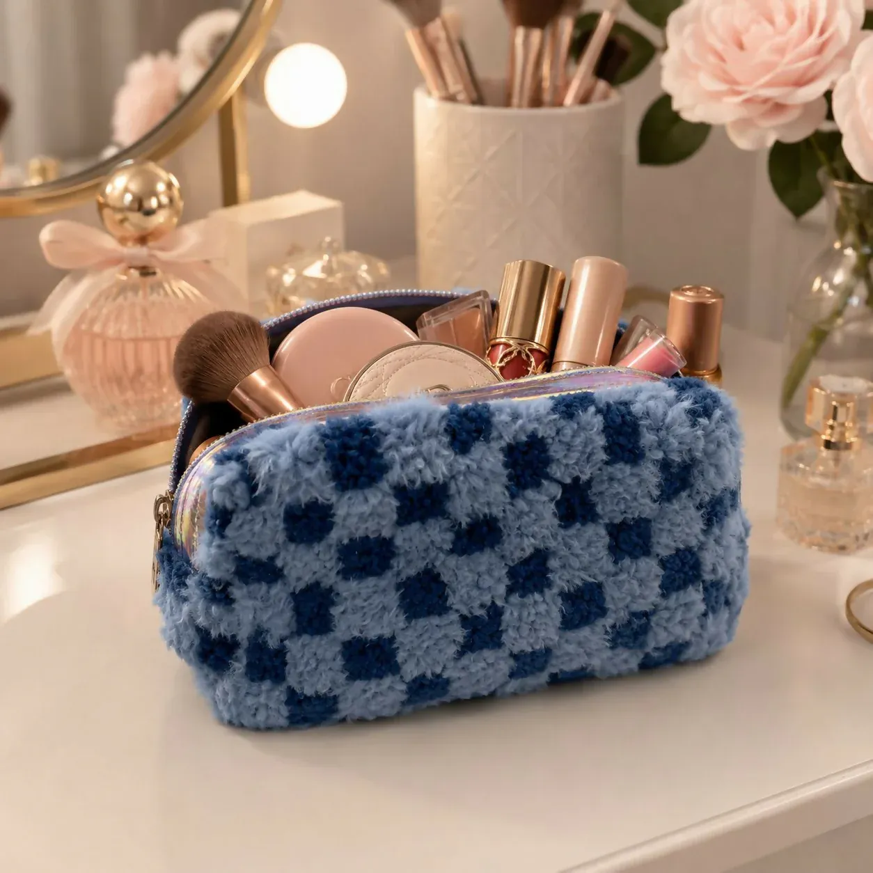 Premium Premium Multipurpose Cosmetic & Stationery Organizer Pouch - Buy Online at Alikart