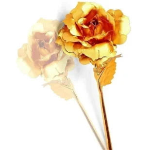 Golden Roses Set of 3 – Elegant 24K Gold Foil Forever Roses