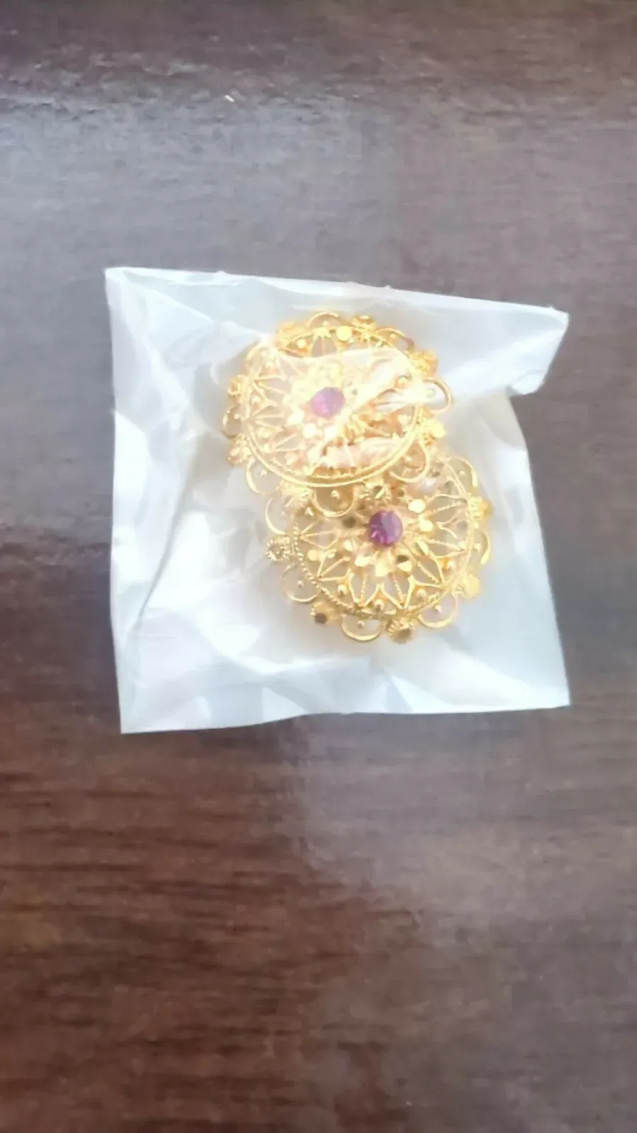 Party Wear Golden Jhumki | Elegant Ethnic Earrings for Girls - Detailed Feature View 4