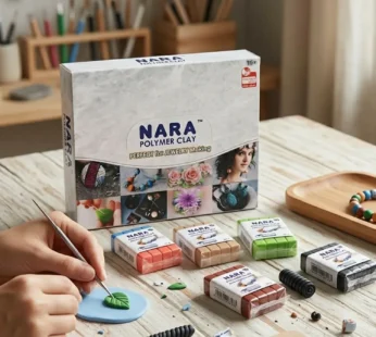 NARA Polymer Clay Kit – 40 pcs, 18 Vibrant Colors for DIY Art & Jewelry