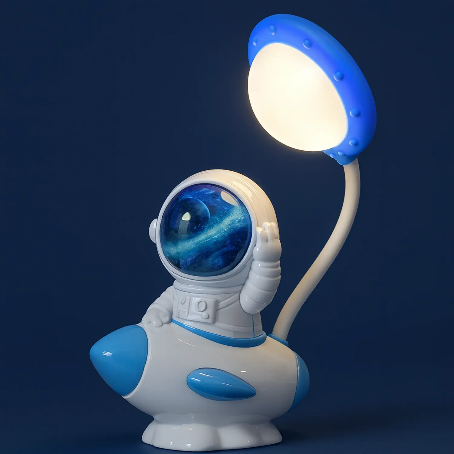 Astronaut Desk Lamp for Kids, USB Powered Night Light, Study Table Lamp - Detailed Feature View 1