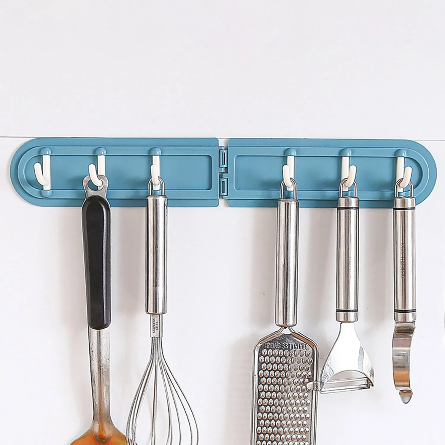 Foldable Rotating Wall-Mounted Hook Rack with 6 Hooks - Detailed Feature View 6