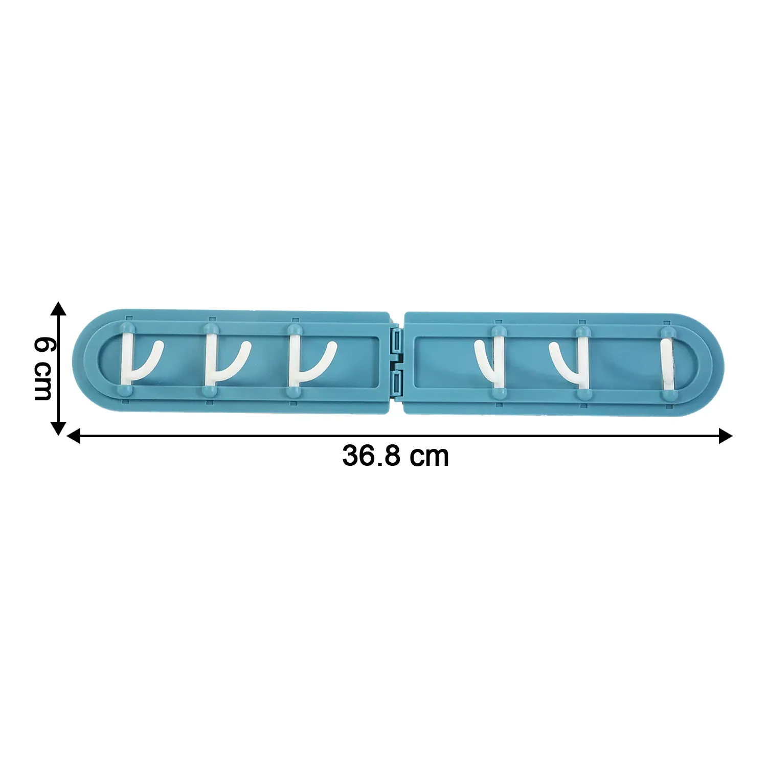 Foldable Rotating Wall-Mounted Hook Rack with 6 Hooks - Detailed Feature View 7