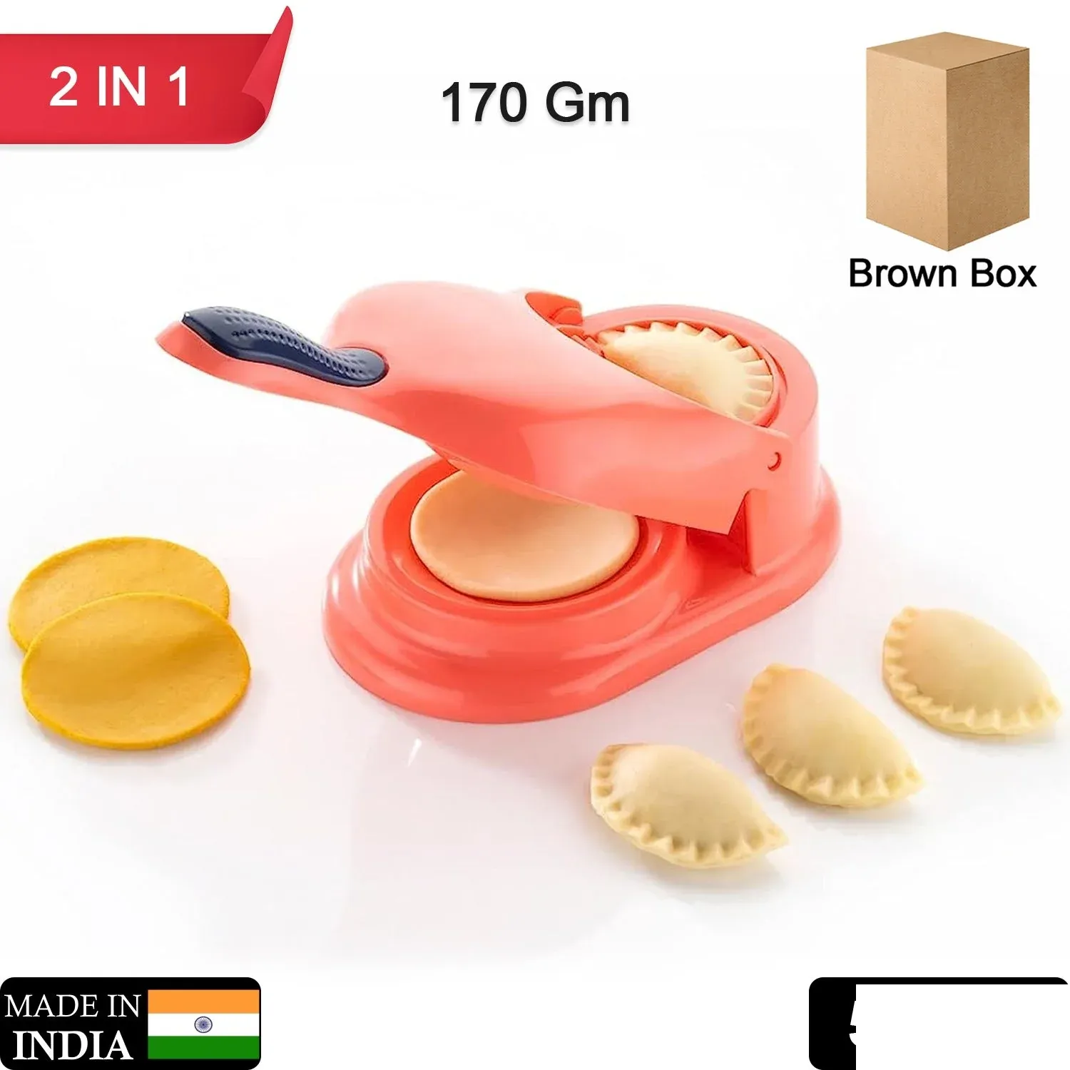 2-in-1 Dumpling Skin Press Mould for Gujiya - Detailed Feature View 1