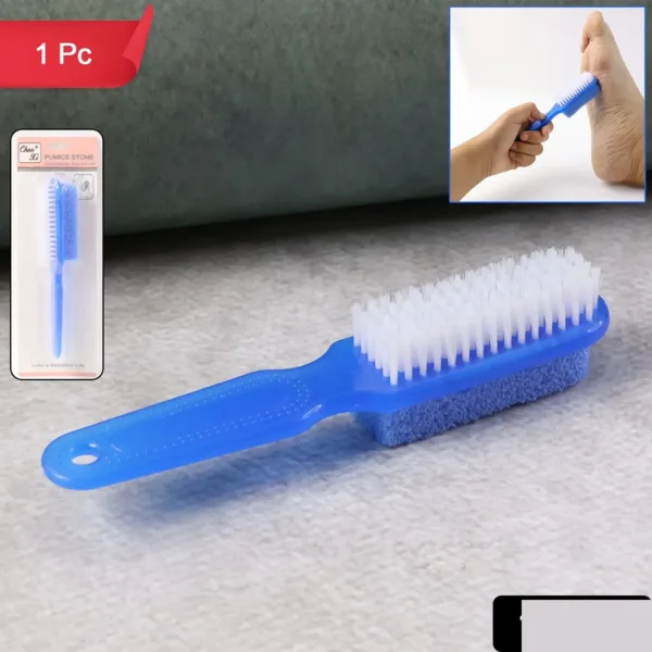 Foot Scrubber Brush with Pumice Stone – Dual-Action Exfoliation