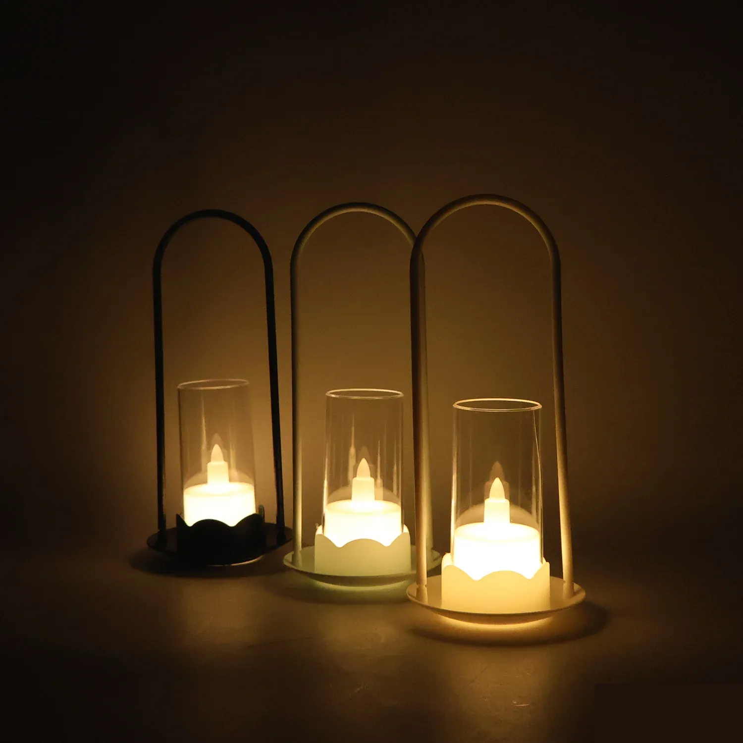 Flameless LED Candle Set – Big Wind Light Style Decorative Glow - Detailed Feature View 2