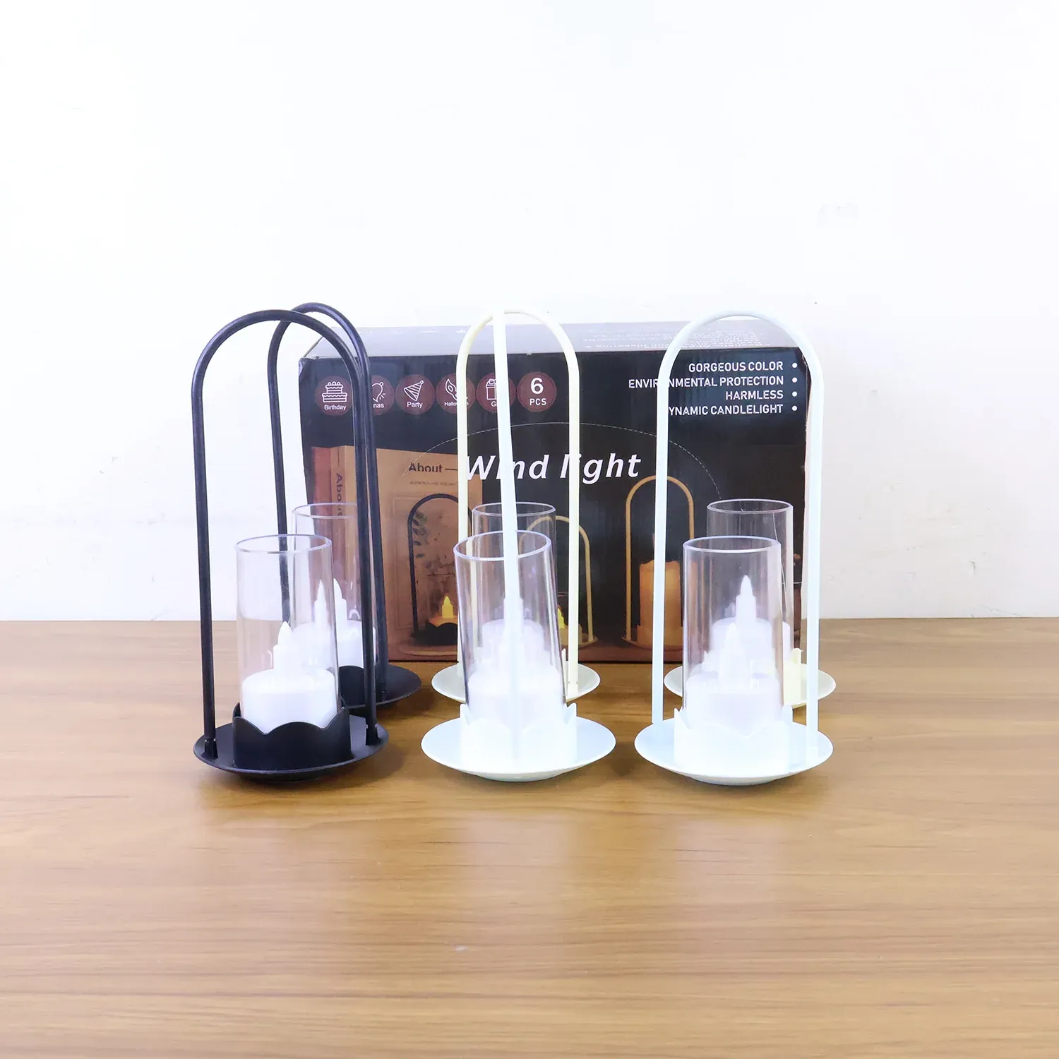Flameless LED Candle Set – Big Wind Light Style Decorative Glow - Detailed Feature View 6