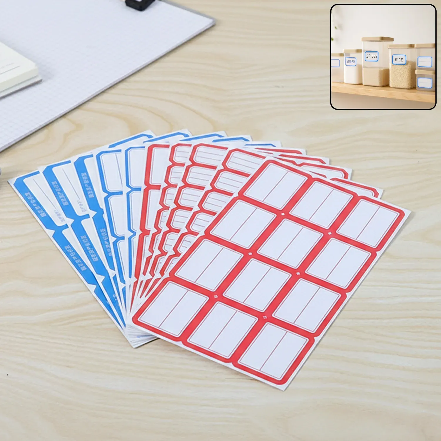 Premium 10 Sheets Red & White Self-Adhesive Shipping Label Stickers - Buy Online at Alikart
