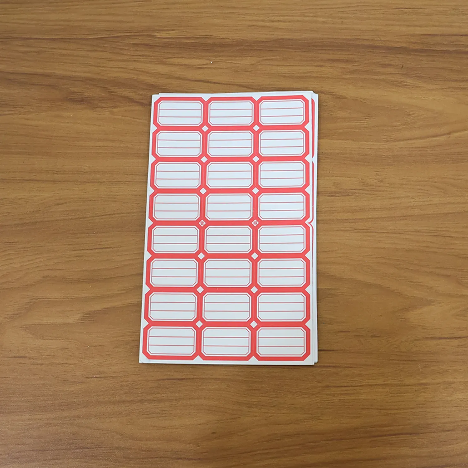 10 Sheets Red & White Self-Adhesive Shipping Label Stickers - Detailed Feature View 11