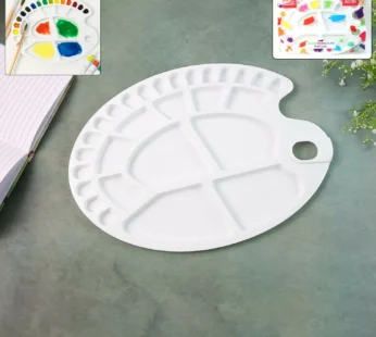 Khyati Colour Mixing Plate – Oval Large Paint Palette for Artists and Students