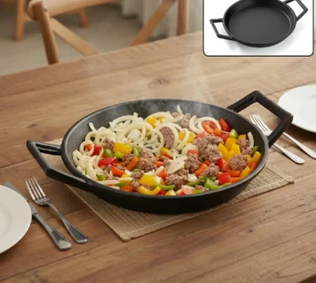 Pre-Seasoned Cast Iron Skillet Fry Pan with Dual Handles