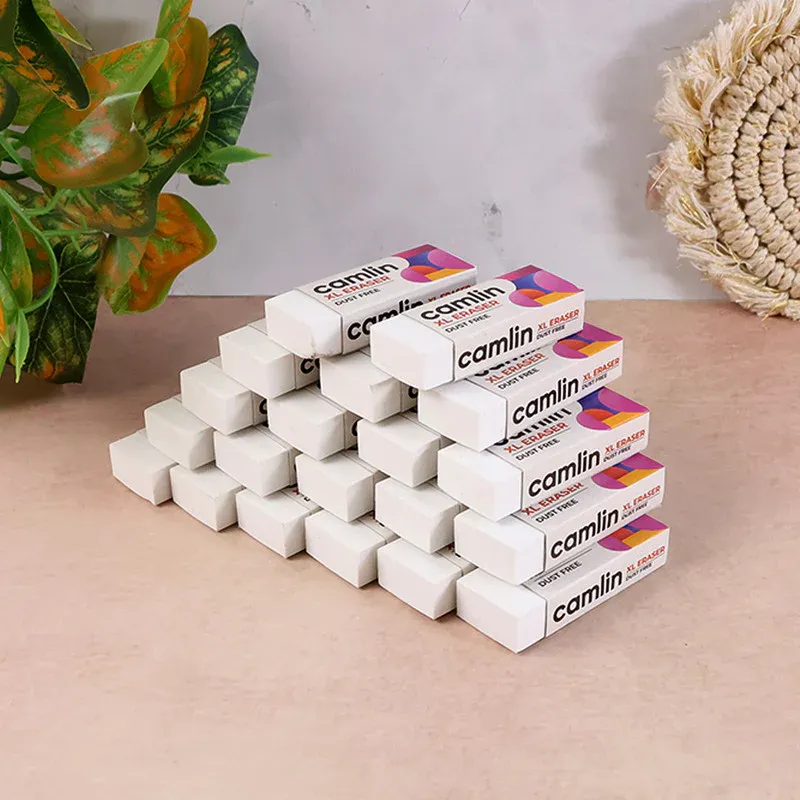 Camlin XL Dust-Free Eraser 20-Piece Pack for School & Office - Detailed Feature View 4
