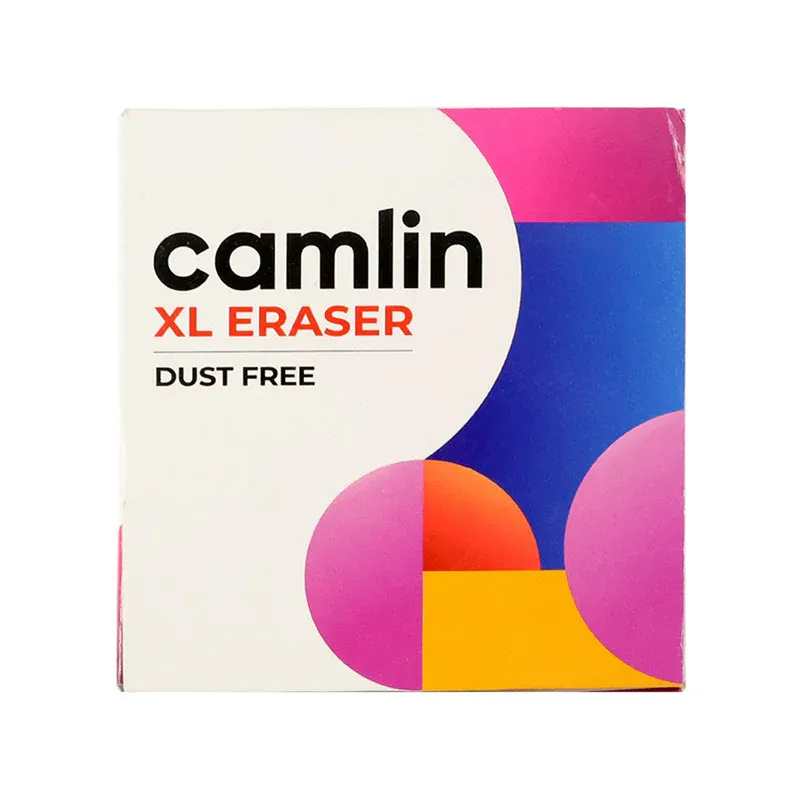 Camlin XL Dust-Free Eraser 20-Piece Pack for School & Office - Detailed Feature View 5