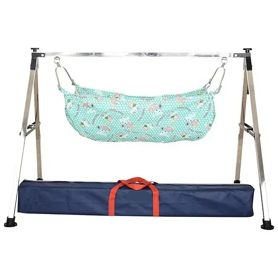 ComfortNest Baby Hammock Cradle with Foldable Stainless Steel Stand - 5 kg - Detailed Feature View 4