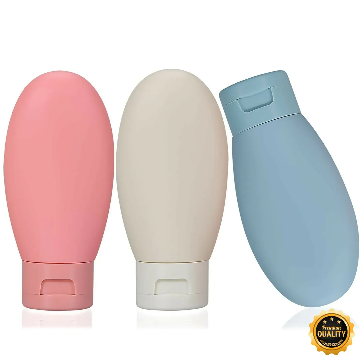 Premium Travel Bottle Set of 3 for Toiletries – Leak-Proof Silicone 60ml - Buy Online at Alikart