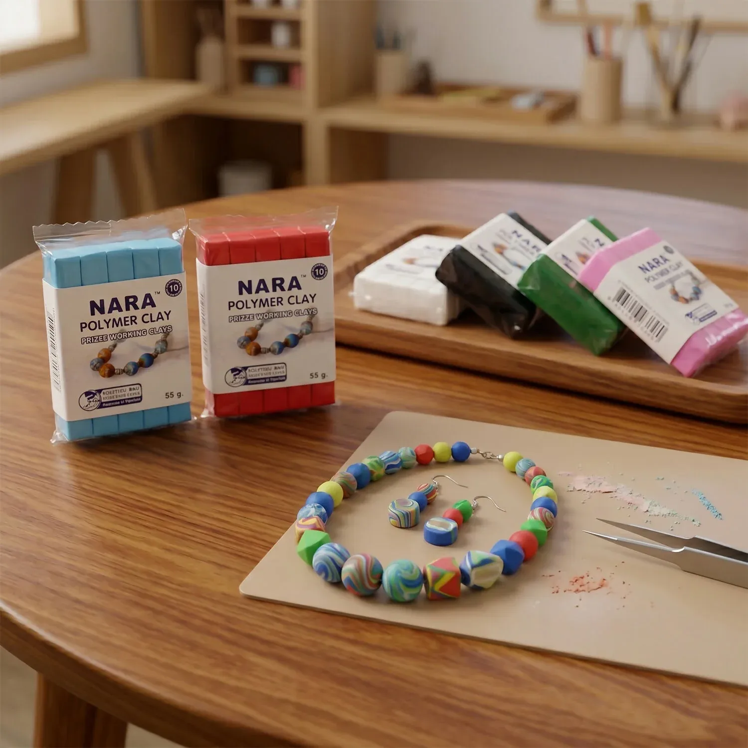 NARA Polymer Clay Color Kit – 40 Pcs for Jewelry & Crafts - Detailed Feature View 2