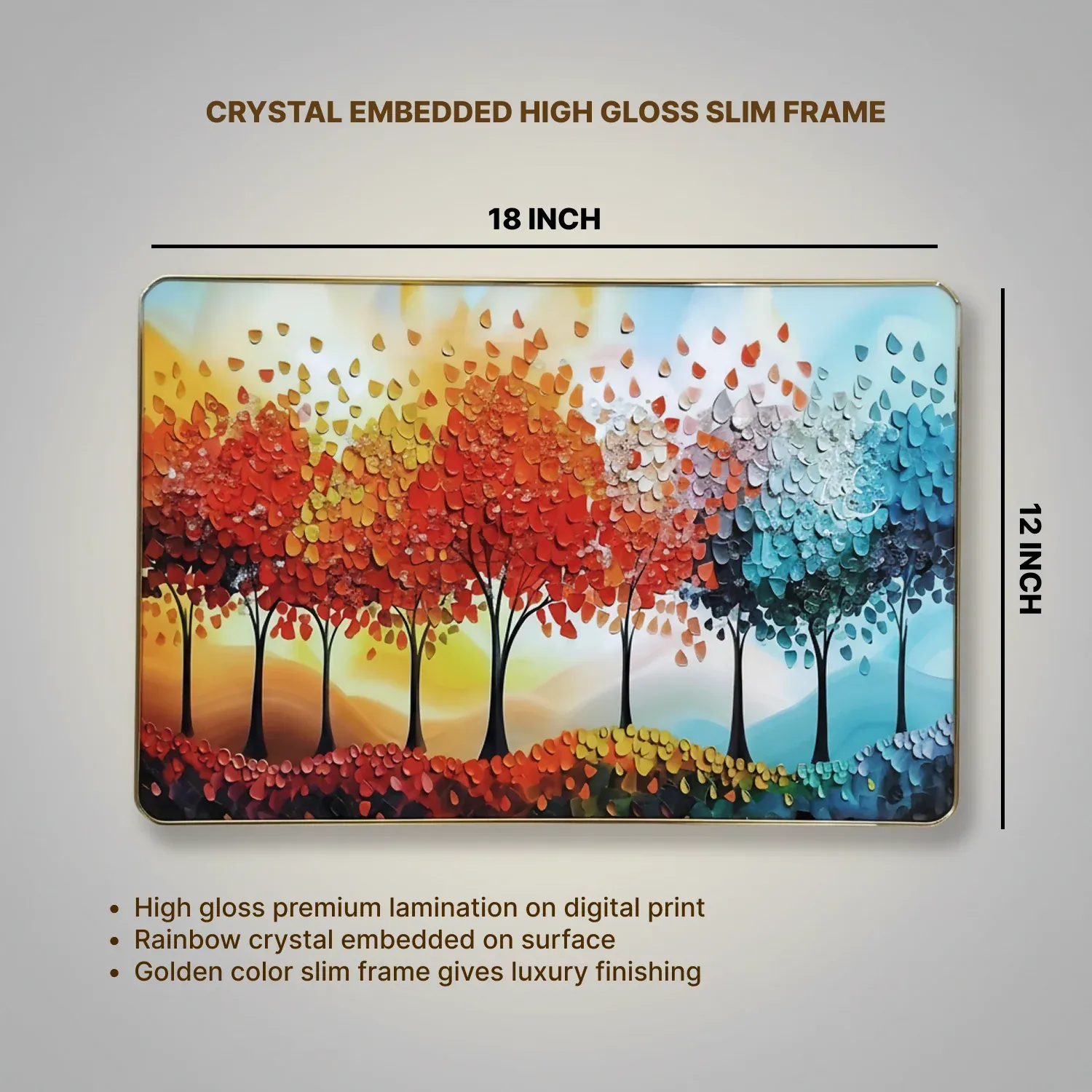 Luxury 3D Tree Wall Art – Elegant Home Decor Accent - Detailed Feature View 6
