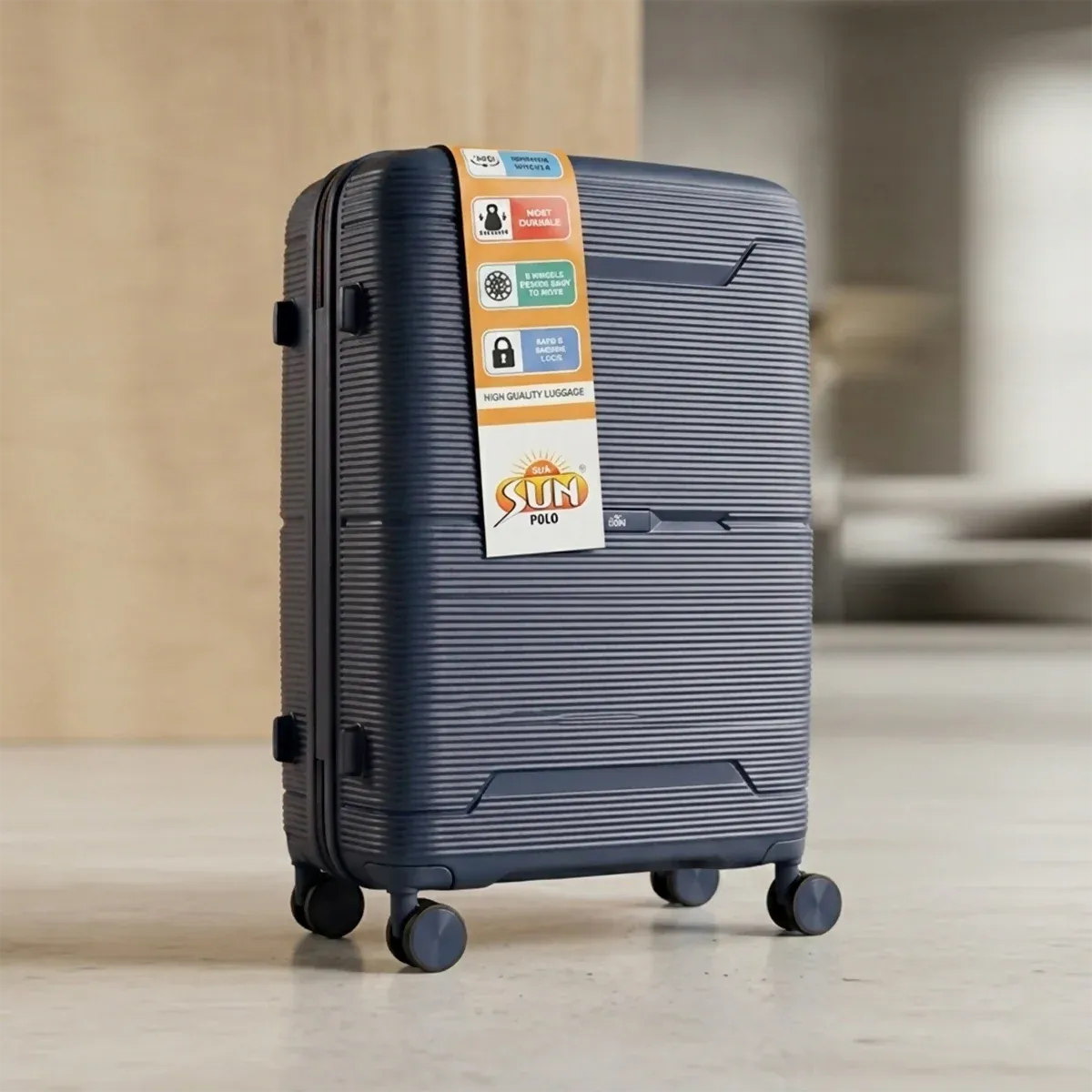 Premium Hard Shell Travel Luggage Set with Spinner Wheels - Detailed Feature View 13