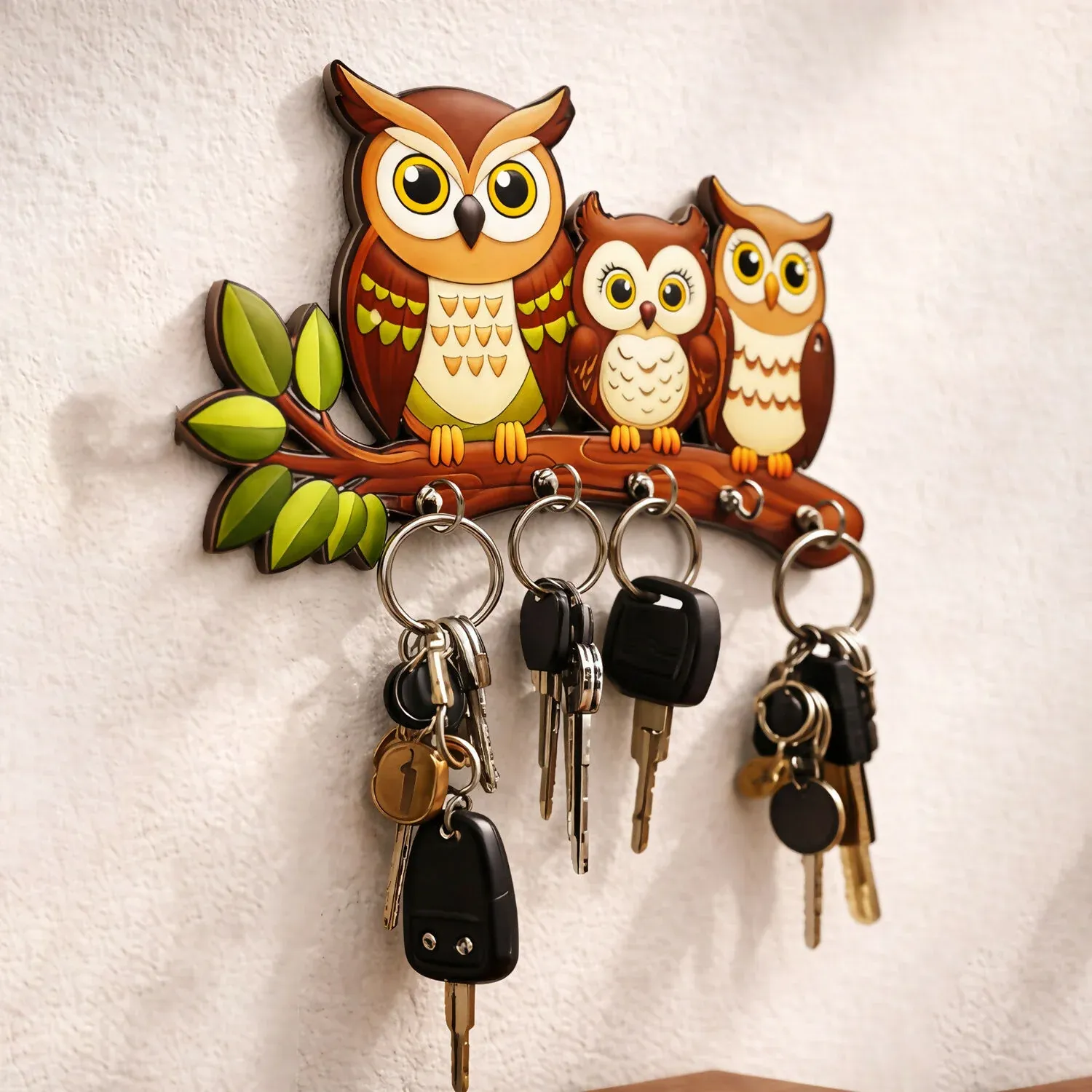 Premium Wall-mounted Owl Key Holder – Stylish and Durable Organization Solution - Buy Online at Alikart