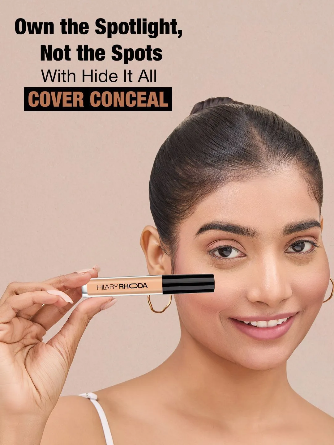 Hilary Rhoda Hide It All Finish & High Cover Concealer With Shea butter- 3.7 ml- Fair 02 - Detailed Feature View 5