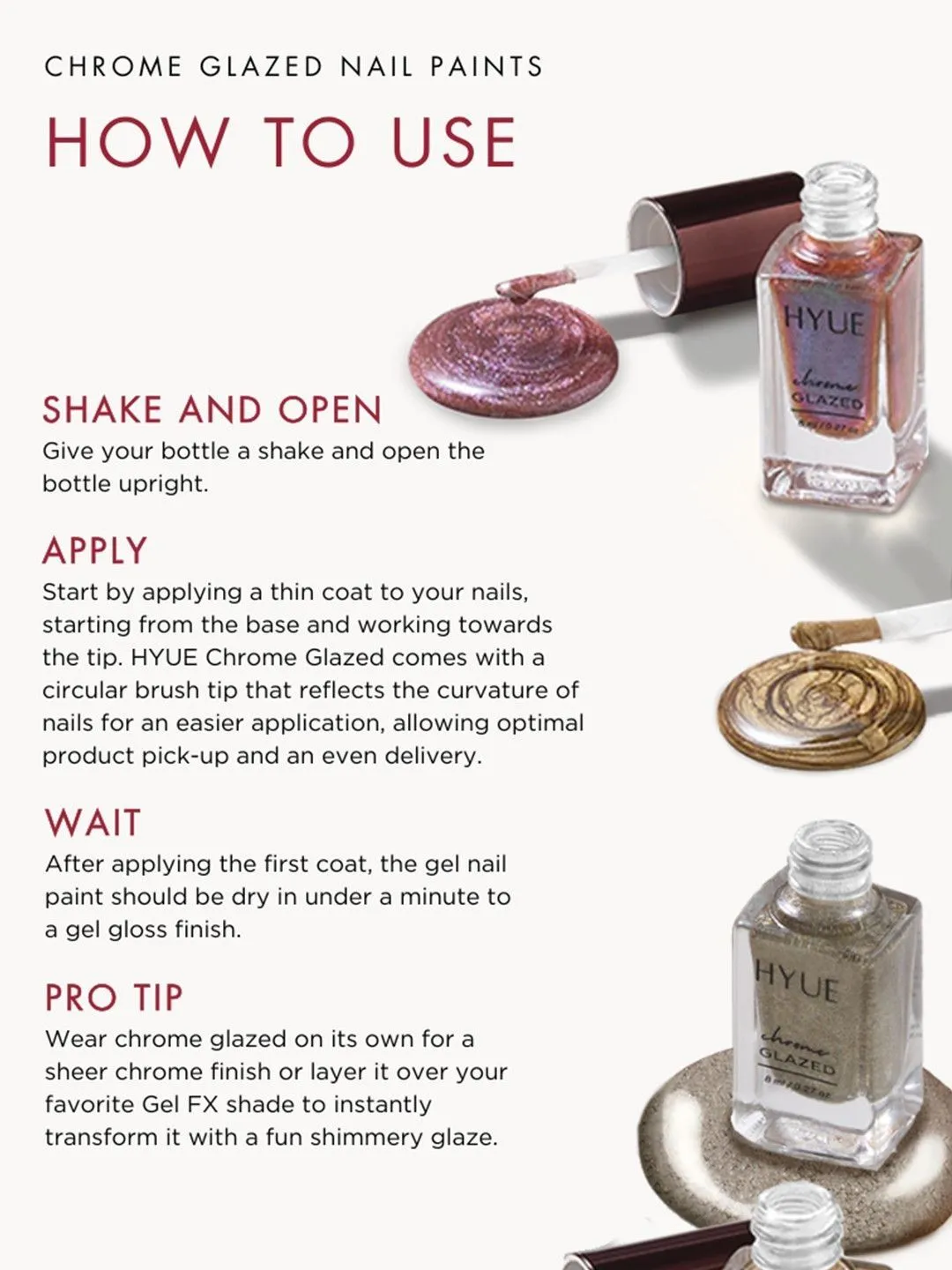 HYUE Chrome Glazed Nail Paint With Jojoba Oil - 8 ml - Midnight Mirage - Detailed Feature View 4