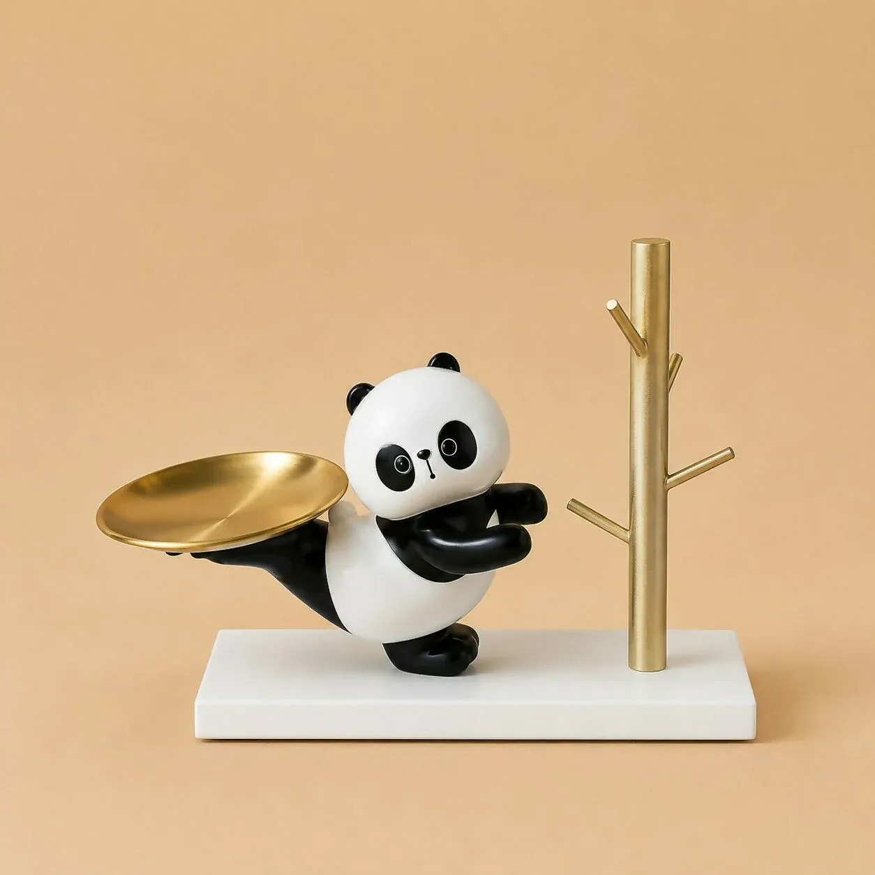 Premium Panda Key Holder Tray – Decorative Resin Organizer Stand - Buy Online at Alikart
