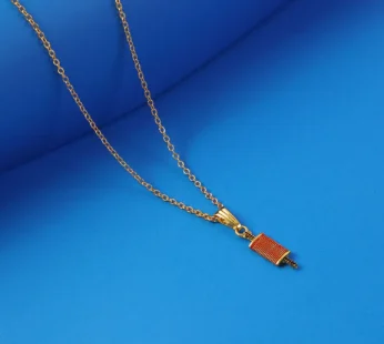 Stylish Firki Shape Pendant Necklace with Chain for Women
