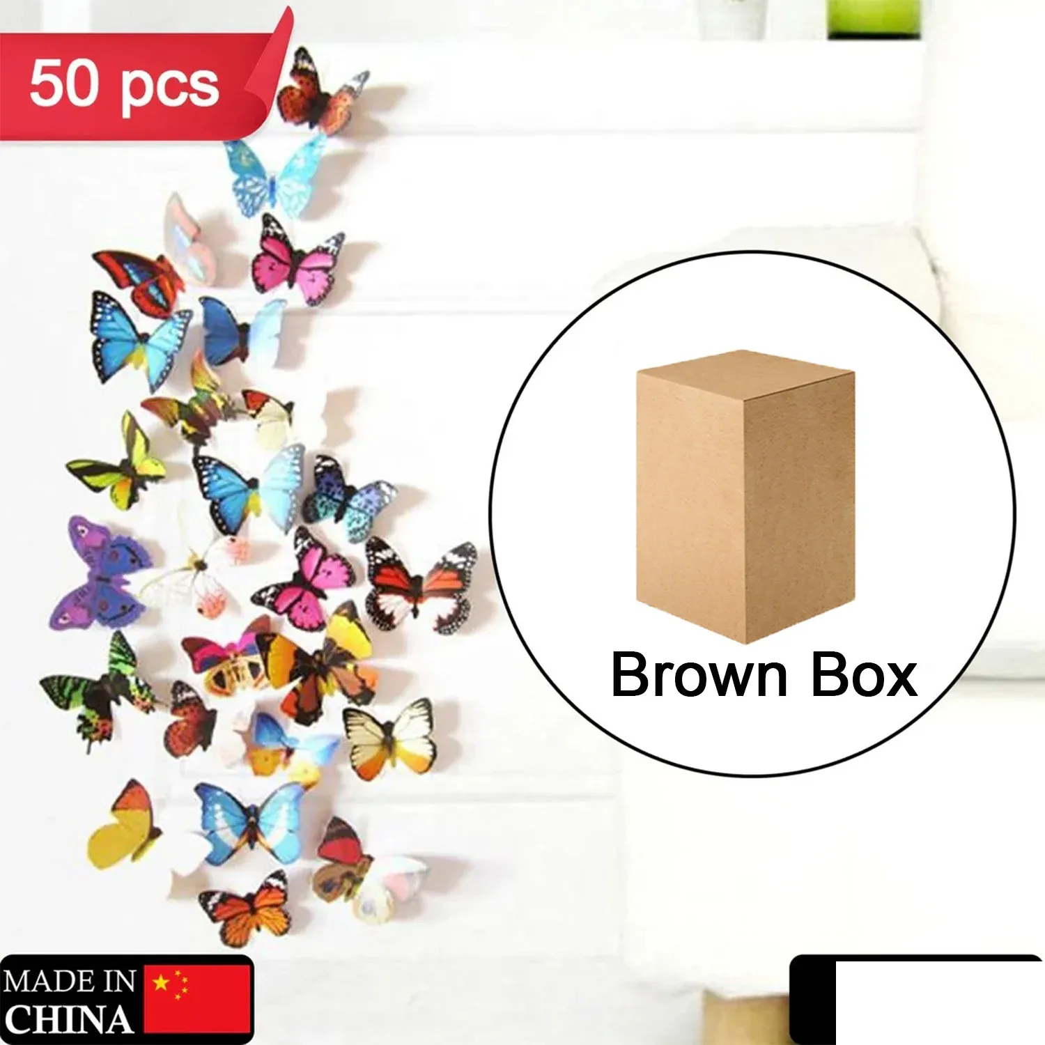 Butterfly 3D Illusion LED Night Lamp – Pack of 50 - Detailed Feature View 1