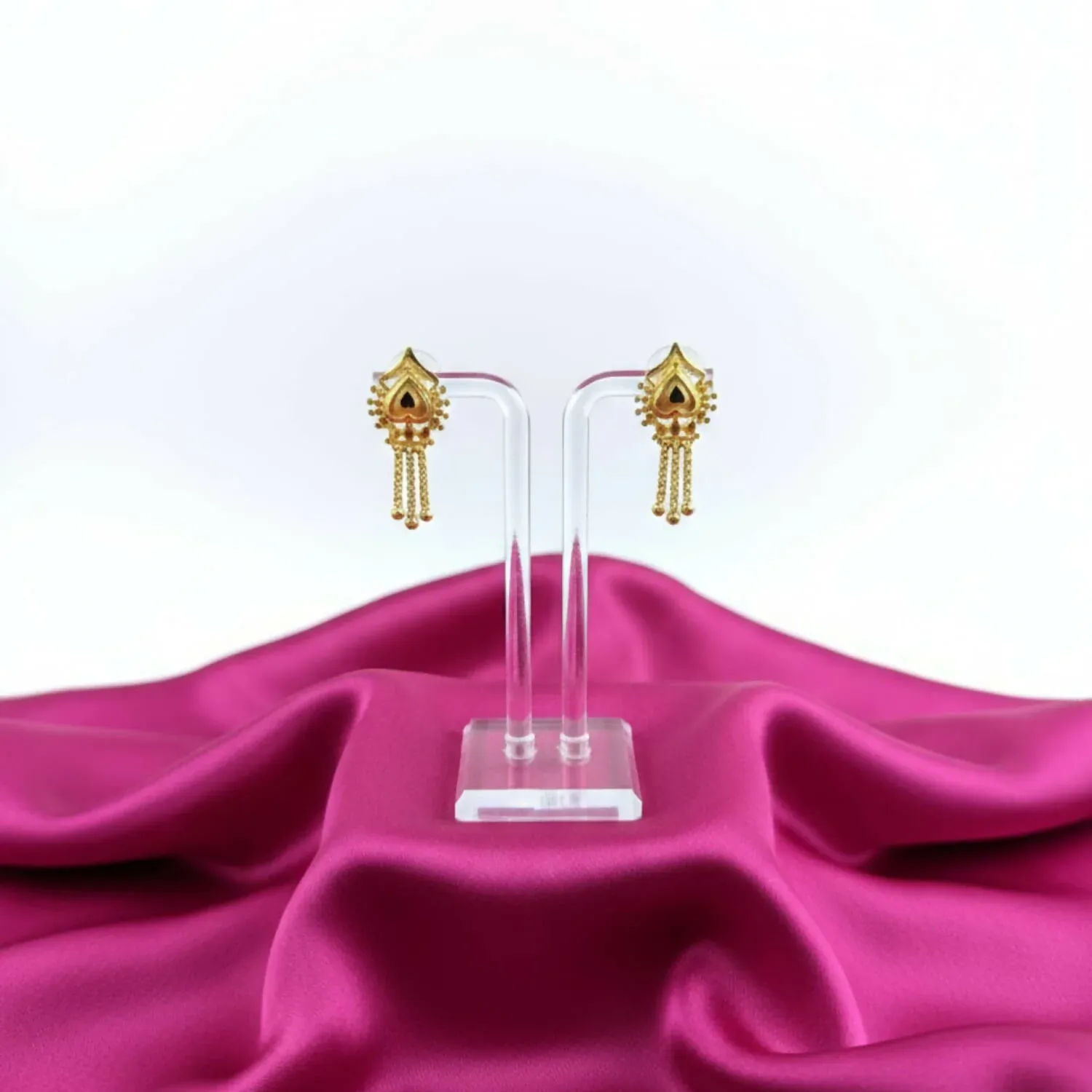 Gold-Plated Jhumka Earrings for Women – Traditional Ethnic Jewellery - Detailed Feature View 3