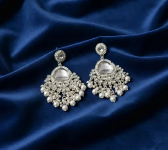Heritage Pearl & Kundan Statement Earrings – Handcrafted Traditional Bridal Jhumkas