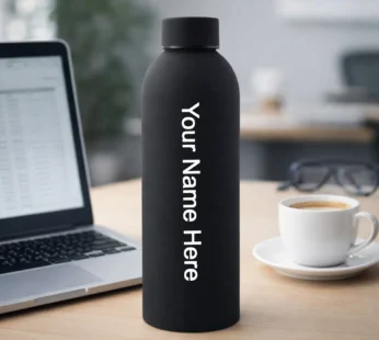Stainless Steel Vacuum-Insulated Water Bottle Black 500ML