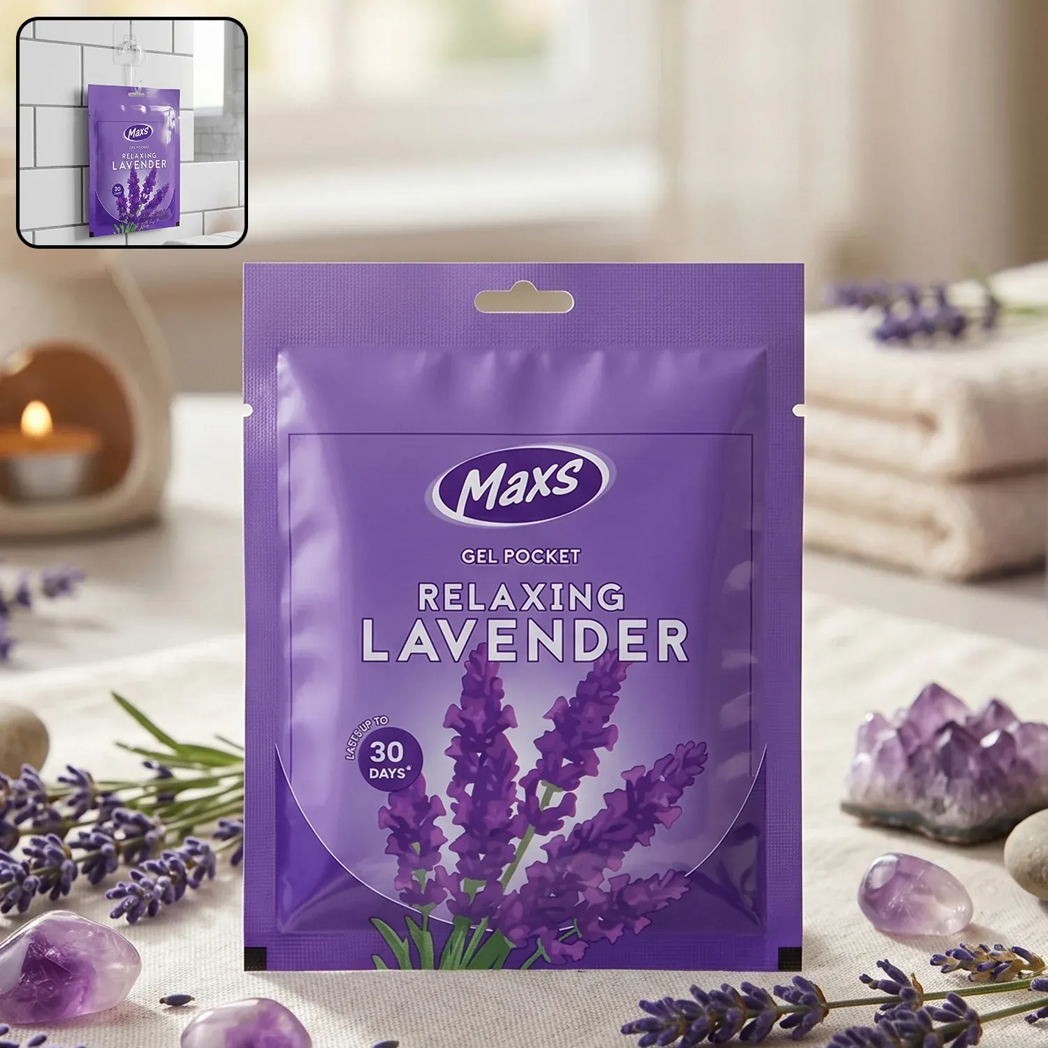 Premium Lavender Gel Air Freshener – Long-Lasting Room & Car Fragrance - Buy Online at Alikart