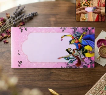 Traditional Radha Krishna Wedding Shagun Money Envelope Pack of 10 Pieces