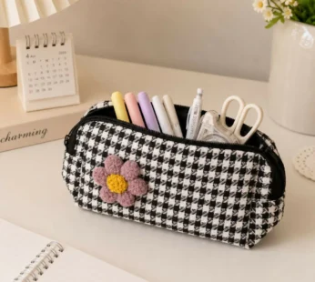 Multipurpose Makeup & Stationery Organizer Pouch – Stylish & Portable